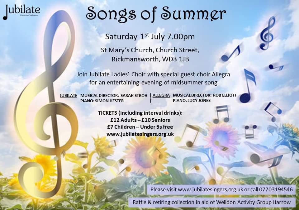 Jubilate Summer Concert